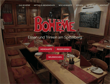 Tablet Screenshot of boheme.at